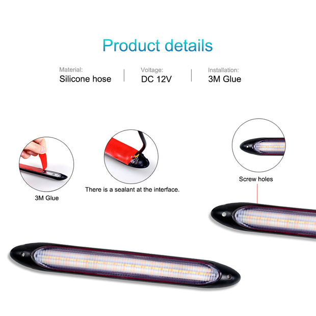 Start Scanning Dual-color Car LED Daytime Running Lights