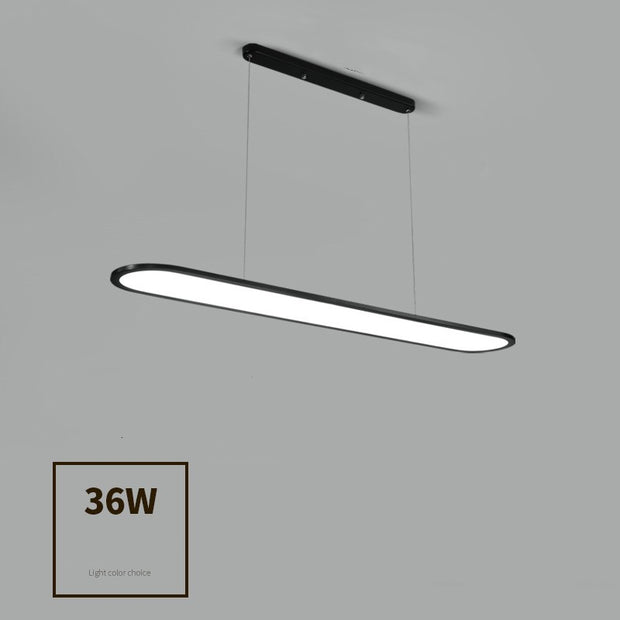Modern Simple Creative Strip Bar Led Office Lighting Restaurant Chandelier